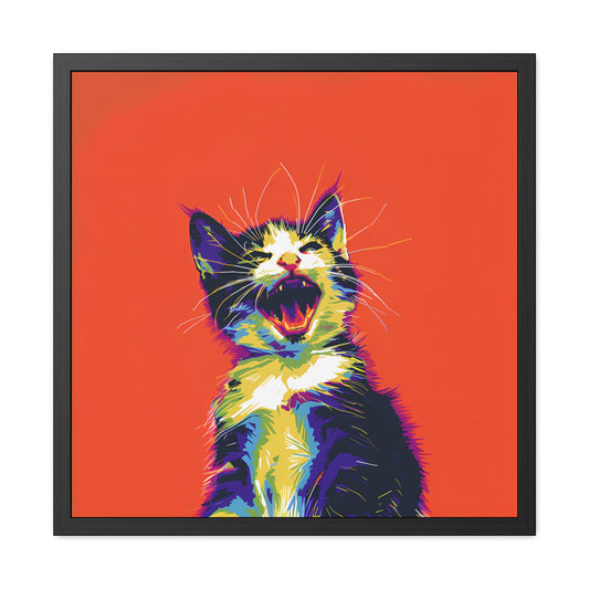 Screamin Kitten - Framed