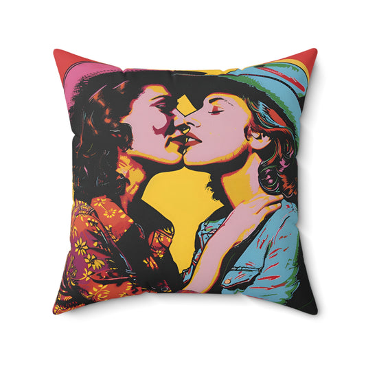 She’s In Love With A Girl Throw Pillow