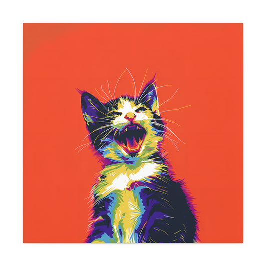 Screamin Kitten - Canvas