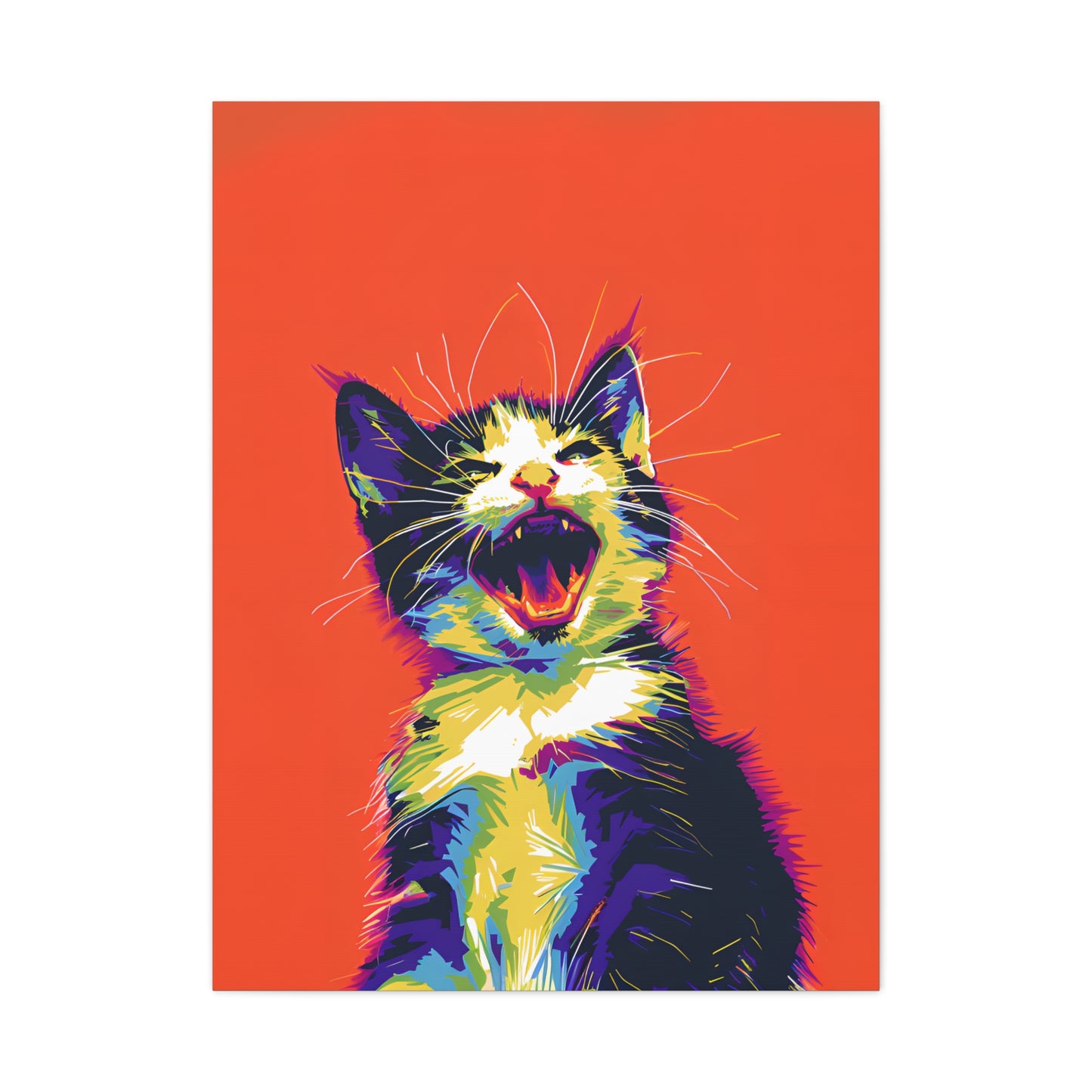 Screamin Kitten - Canvas