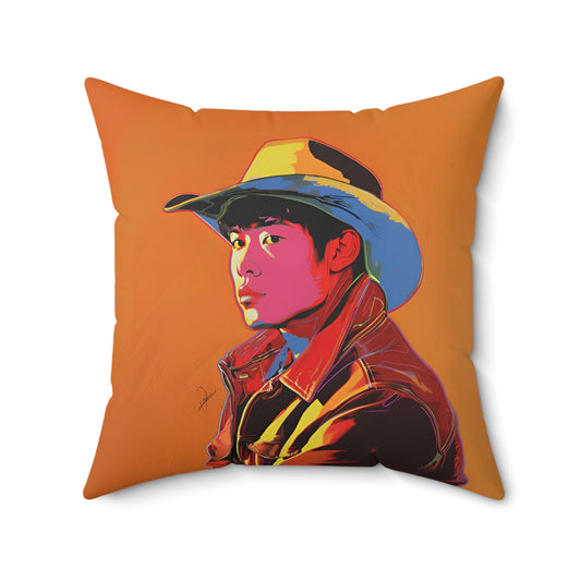 California Cowboy Throw Pillow