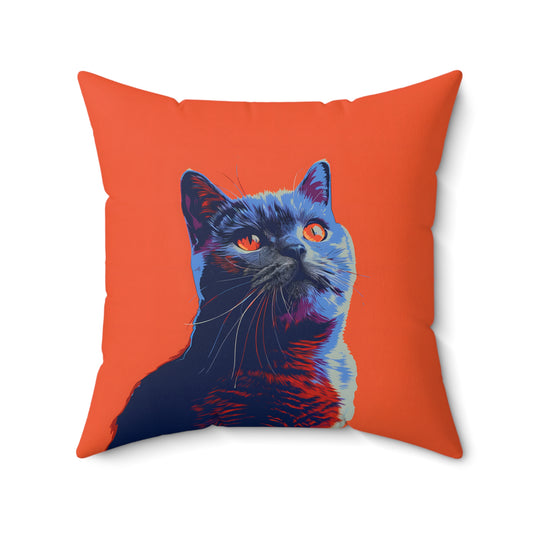 British Shorthair Throw Pillow