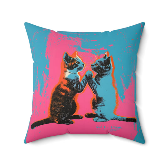 Curiosity Killed The Cat Throw Pillow