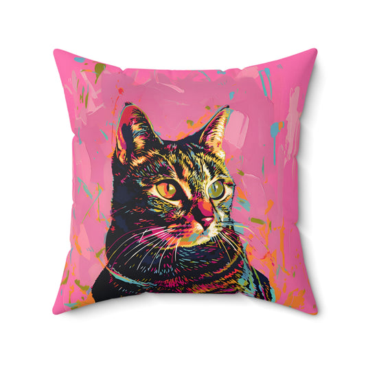 Tabby Throw Pillow